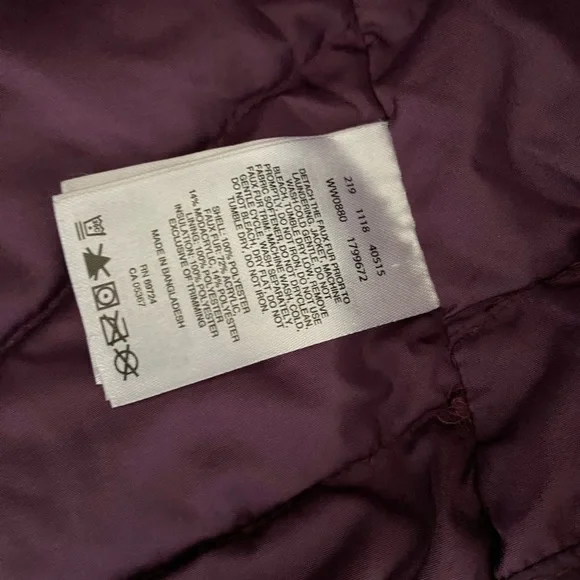 Columbia purple puffer jacket - Picture 4 of 5